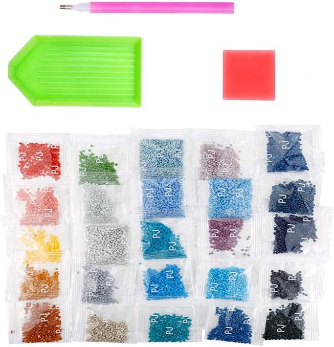 Ginfonr 5D DIY Mosaic Diamond Painting Kits Cat Glasses Hat Full Drill, Paint with Diamonds Art Animals Cross Stitch Embroidery Rhinestone Craft for Home Office Wall Decor 12x16 Inch