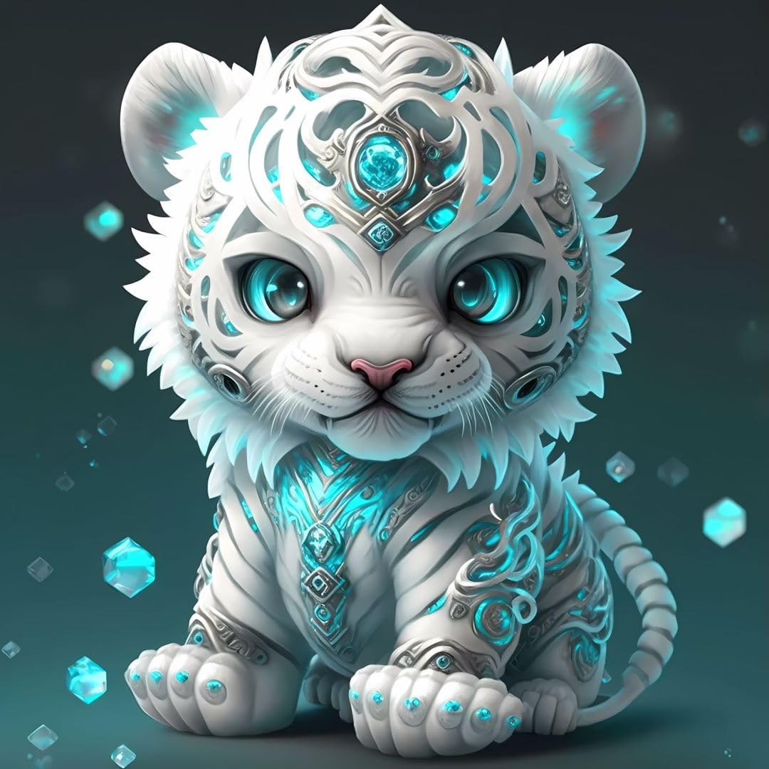 CEUHROG 5D Diamond Art Kits for Adults-DIY Dog Diamond Paintings for Adults Beginner, Animal Round Full Drill Gem Home Wall Decor Gifts 14x14 in