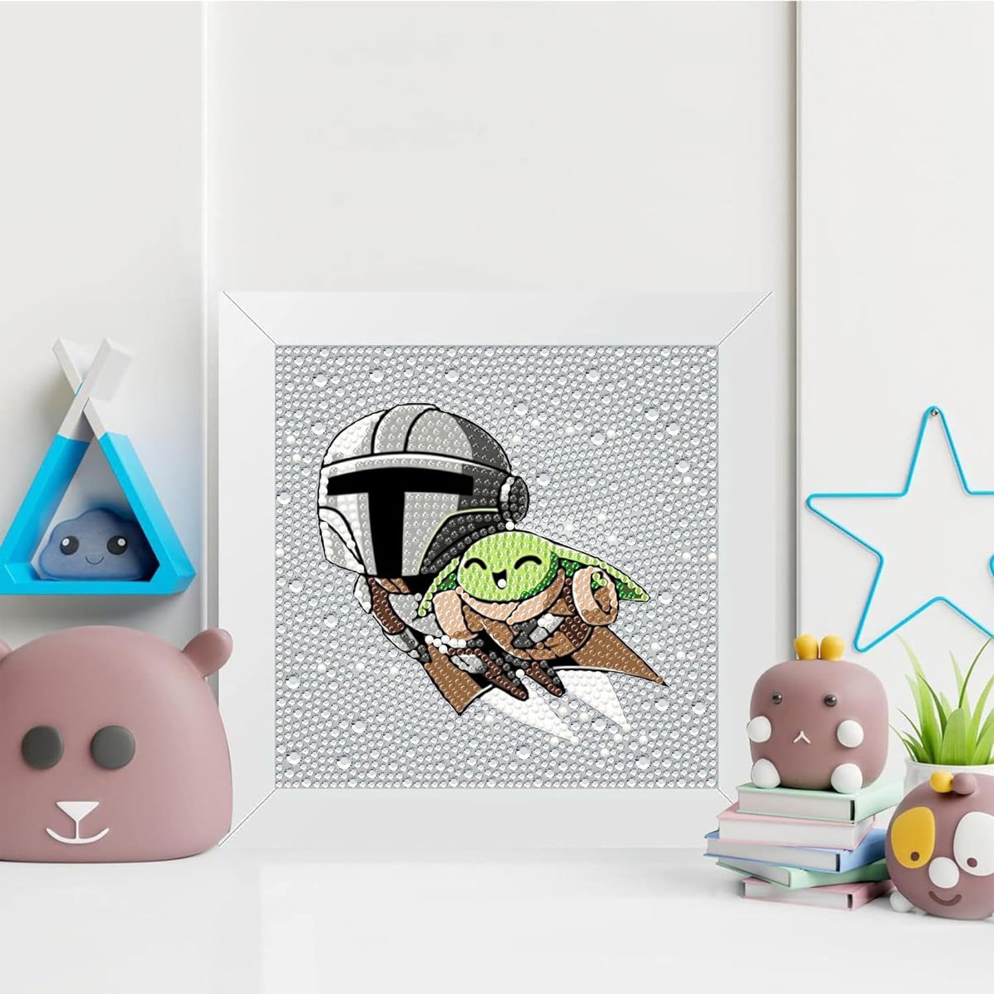 Cartoon Frame Diamond Painting Kits for Kids-Cartoon Diamond Art for Kids,Cartoon Gem Art for Kids for Gift Home Wall Decor(6x6inch)