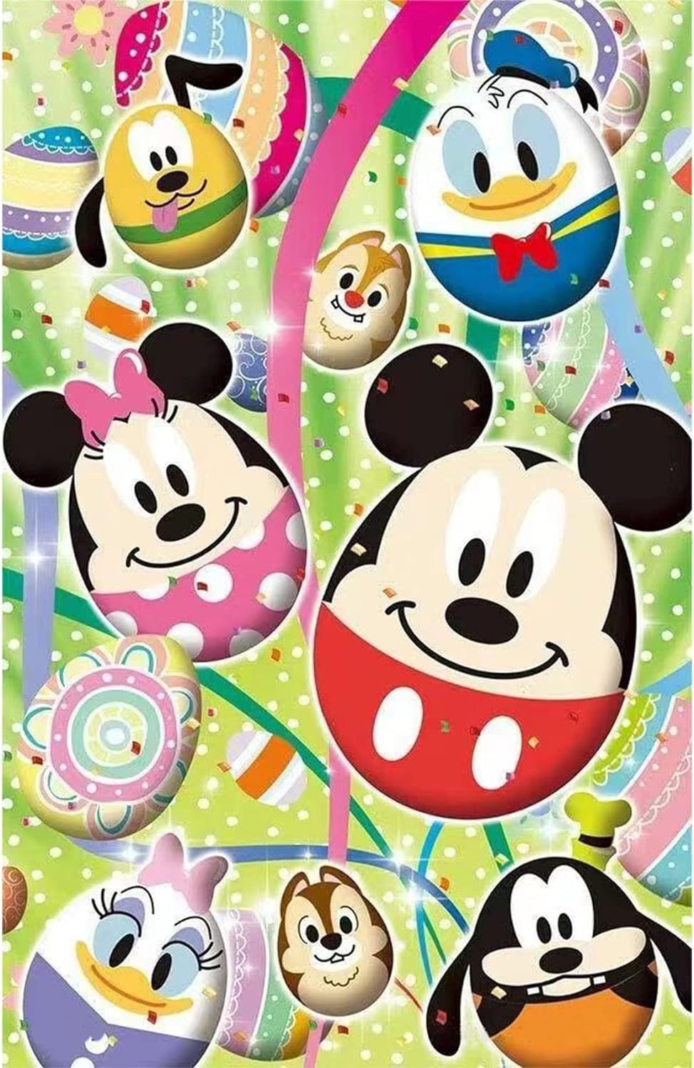 uohqhi Diamond Painting Kit Mickey Mouse 5D Diamond Art for Adults and Kids Full Round Drill Art Gems Mickey Diamond Dotz for Home Wall D茅cor 12X16inch