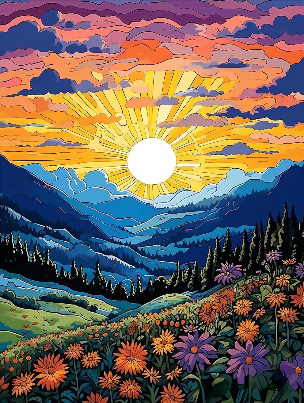 Leatrice 6 Pack Diamond Painting Kits锛孌iamond Painting Adults Full Drill Crafts for Adults Kids Beginners锛孉bstract Diamond Painting Packs Gem Art Home Wall Decor 11.8x15.7inch