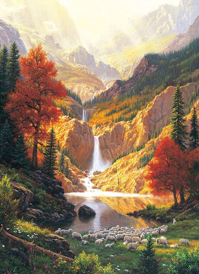 5D Full Drill Diamond Painting Kit, Beach Sunset Digital Painting Diamonds, DIY Painting Kit Full Drill Crystal Embroidery Painting, Crystal Diamond Art for Home Decoration Products (12x16inch)