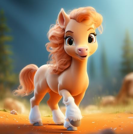 5D DIY Diamond Painting, Pony 锛孒orse Painting Diamond Painting Kit for Adults, Rhinestone Embroidery, Diamond Art, Home Wall Decor Gift,Handmade Art Painting 12x16 Inch