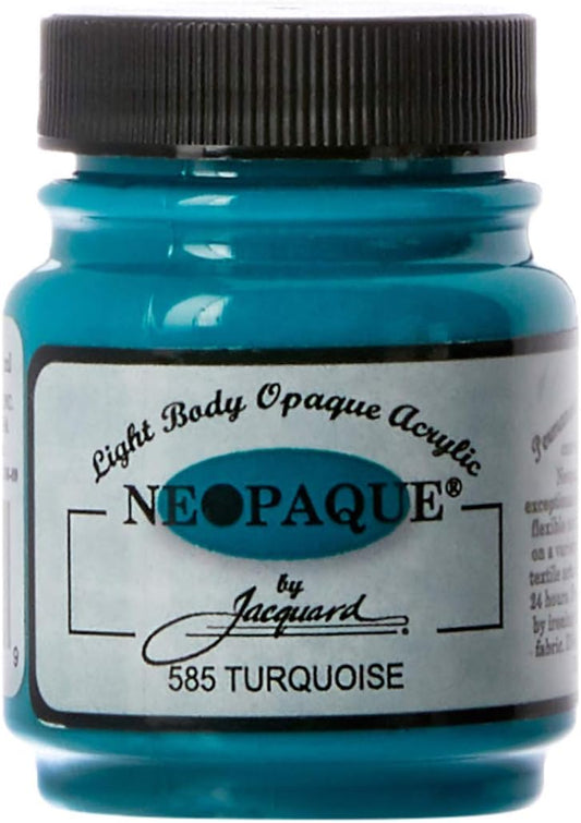 Jacquard Products 2-1/4-Ounce Neopaque Acrylic Paint, Turquoise