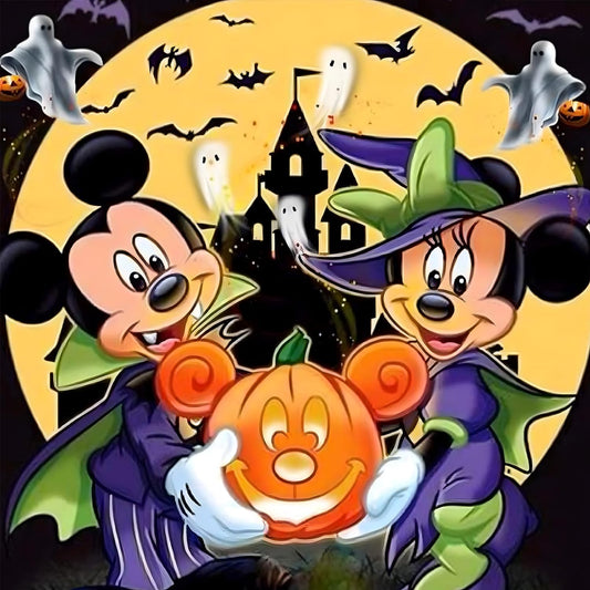 RICUVED Diamond Painting Kits for Adults, Halloween Diamond Art Kits Pumpkin Diamond Painting, Full Drill Diamond Art Painting Diamond Gem Dots Art and Crafts for Home Wall Decor Gifts 12x12Inch