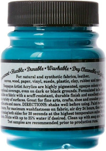 Jacquard Products 2-1/4-Ounce Neopaque Acrylic Paint, Turquoise