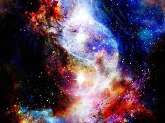 WaRthy Yin Yang in Cosmic Space 5D Diamond Painting Kits, Galaxy Yang Jang Jin Life Painting Arts Craft Canvas Full Drill Cross Stitch, 12x16 Inch