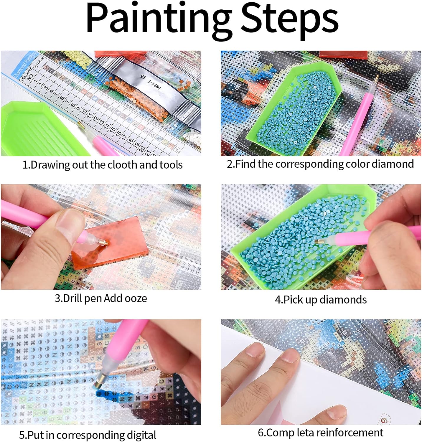 5D DIY Diamond Painting, Pony 锛孒orse Painting Diamond Painting Kit for Adults, Rhinestone Embroidery, Diamond Art, Home Wall Decor Gift,Handmade Art Painting 12x16 Inch