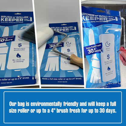 Touch Up Cup Brush & Roller Keeper, Paint Roller Cover Wet Brush Storage Bag, Pack of 6, As Seen On Shark Tank Products